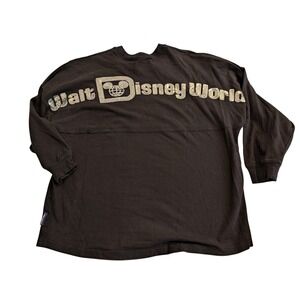 Walt Disney World Spirit Jersey Shirt Sequined Black Size‎ Small